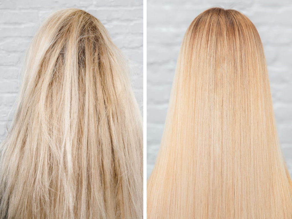 Damaged hair from dye deals