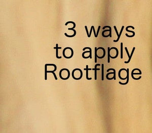 Three ways to apply Rootflage temporary root touch up powder