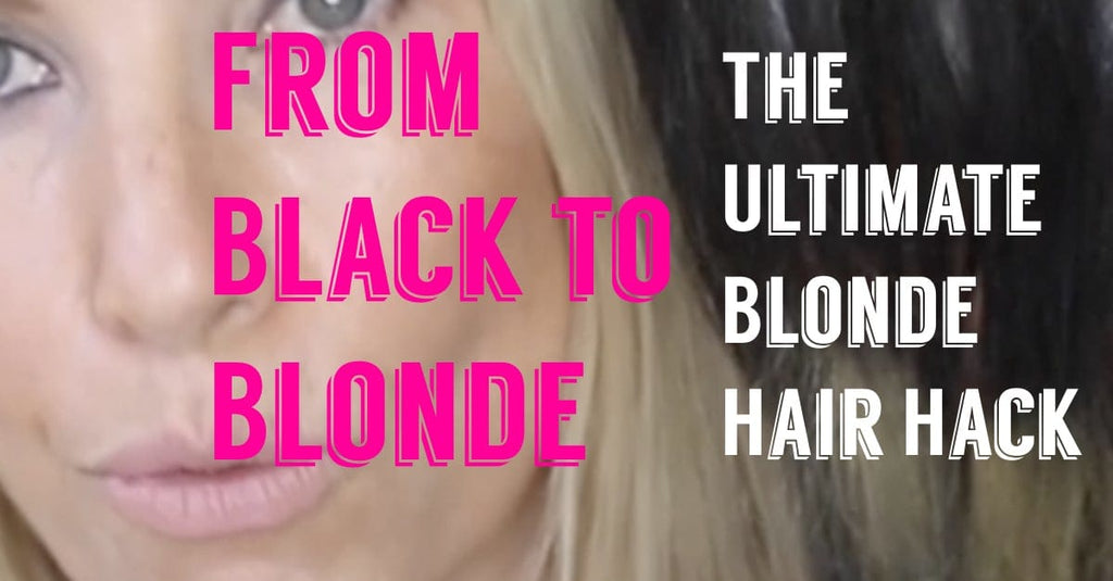 Brunette to Blonde in seconds- the ultimate blonde hair hack
