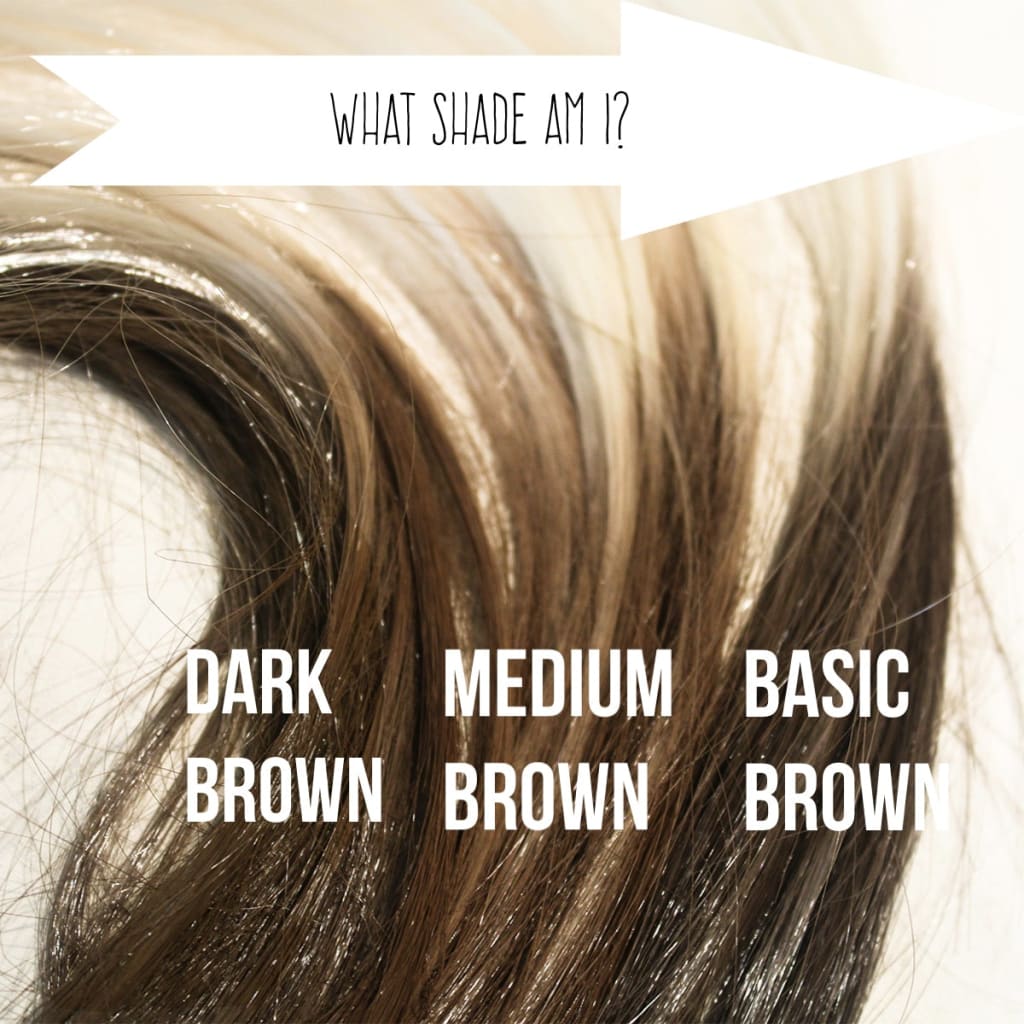 Medium Brown Hair Color Chart